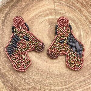 Horse Lovers Western Spirit Animal Boho Bead Earrings NEW
